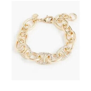 Gold Bubble Initial Bracelet